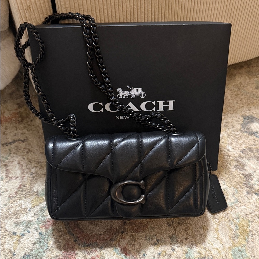 Coach Black Quilted Shoulder Bag